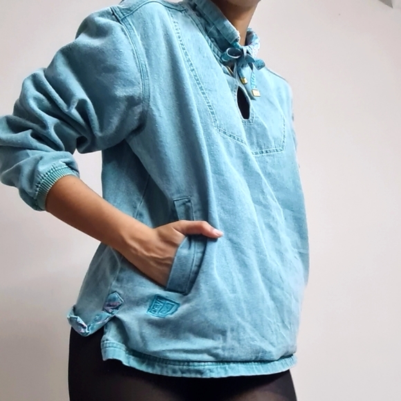 Denim shirt top - Picture 2 of 11